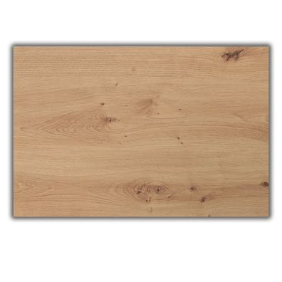 bümö Tischplatte 120x80 cm in Asteiche, Schreibtischplatte aus Holz, Holzplatte, Span