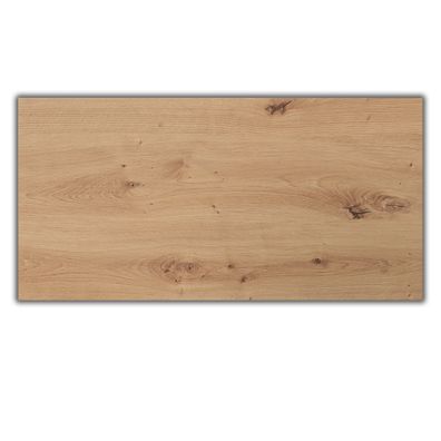 bümö Tischplatte 160x80 cm in Asteiche, Schreibtischplatte aus Holz, Holzplatte, Span