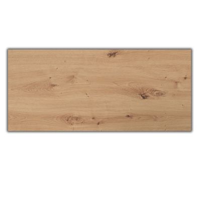 bümö Tischplatte 180x80 cm in Asteiche, Schreibtischplatte aus Holz, Holzplatte, Span
