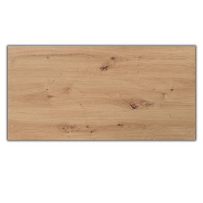 bümö Tischplatte 200x100 cm in Asteiche, Schreibtischplatte aus Holz, Holzplatte, Spa