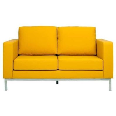 Kunstleder Couch Wohnlandschaft 2 Sitzer Design Modern Sofa Sofas Couche Neu