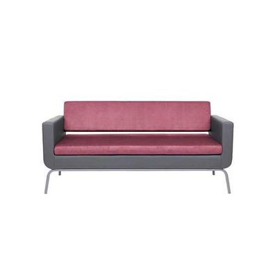 Grau-Rosa Dreisitzer Luxus 3-Sitzer Hochwertiges Polster Designer Couch