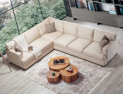Ecksofa Wohnzimmer Design Möbel Luxus Sofa L-Form Modern Einrichtung