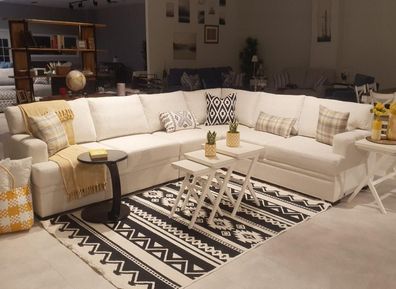 Ecksofa L-Form Modern Sofa Couch Wohnzimmer Polster Möbel Luxus