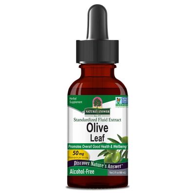 Nature's Answer, Olive Leaf, Alcohol-Free, 50mg, 60ml