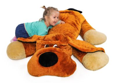 Großer Teddybär Hund | XXL Kuscheltier | Braun