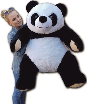 Großer Teddybär Panda 145cm | XXL Kuscheltier | Farbe Beige