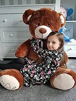 Großer Teddybär 160cm | XXL Kuscheltier | Farbe Braun