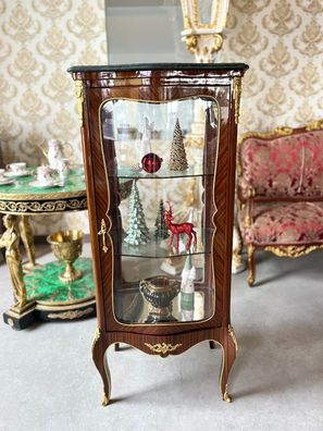 Barock Möbel Display Cabinet Nostalgic French Louis Style Glass Showcase Retro