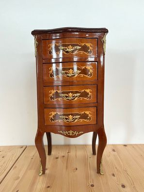 Barock Möbel Night Stand French XV Antique Style Chest of Drawer Retro Baroque Style