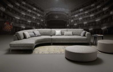 Design L Form Leder Grau Luxus Couchen Neu Ecksofa Couch Sofas Wohnlandschaft