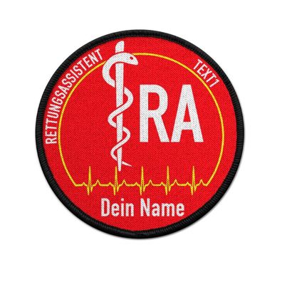 Patch personalisiert Dein Name Rettungsdienst Assistenz Helfer RA #43450