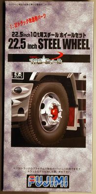 Fujimi 193410 Felgen 22,5 Zoll Steel Wheel inkl. Reifen für LKW 1:32 #72