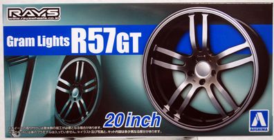 Aoshima 055151 Felgen Rays Gram Lights R 57 GT 20" inkl. Reifen 1:24 # 81
