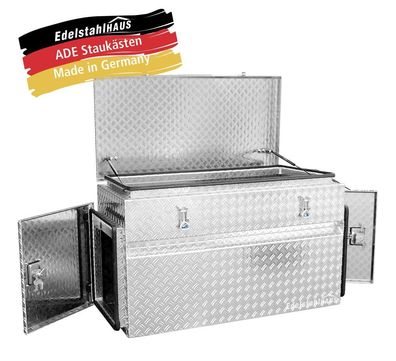 ADE Pritschenkasten Typ 3 Alu Riffelblech 1150 x 510 x 650 mm + zwei seitlichen ...