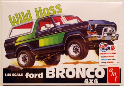 AMT 1304 1978 Ford Bronco 4x4 Wild Hoss 1:25 neu 2023 Bausatz