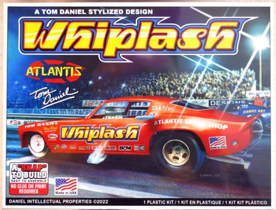 Atlantis 8276 Tom Daniels Whiplash Funny Car 1:32 neu 2022 Snap Bausatz