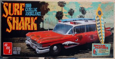 1959 Cadillac Ambulance Surf Shark 1:25 AMT 1242