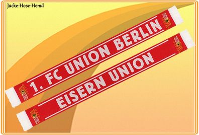 1. FC Union Berlin Rot Weiss Eisern Union Fanartikel Schal Fanschal Logo Neu