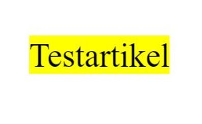 Testartikel 1