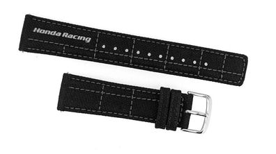 Casio Edifice Uhrenarmband 22mm schwarz Leder/ Textil ECB-S100HR-1A