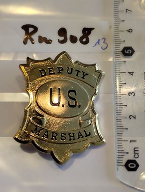 Polizei Brustabzeichen USA Deputy Marshal Göde Replik (rm908)