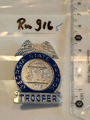 Polizei Brustabzeichen USA Georgia State Patrol Göde Replik (rm916)
