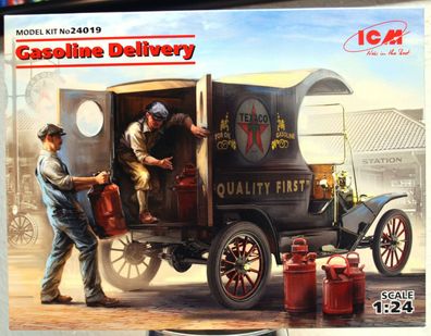 1912 Ford Model T Light Delivery Car Gasoline Delivery 1:24 ICM 24019