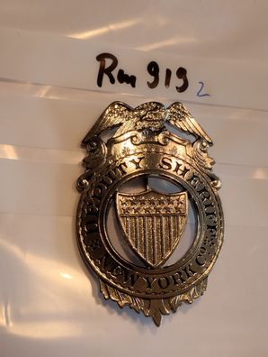 Polizei Brustabzeichen USA New York Co Deputy Göde Replik (rm919)