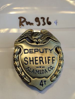 Polizei Brustabzeichen USA Alameda Co Deputy Göde Replik (rm936)
