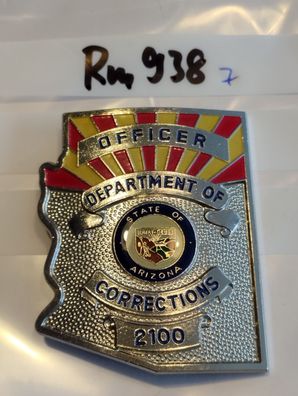 Polizei Brustabzeichen USA Arizona Corrections Göde Replik (rm938)