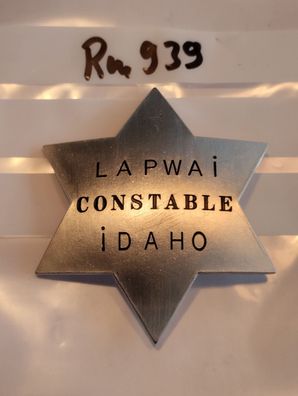 Polizei Brustabzeichen USA Lapwai Idaho Constable Göde Replik (rm939)
