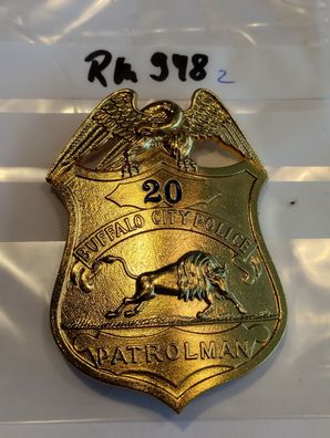 Polizei Brustabzeichen USA Buffolo City Police Göde Replik (rm948)