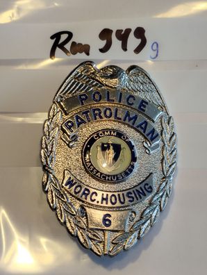 Polizei Brustabzeichen USA Worc Housing Police Göde Replik (rm949)