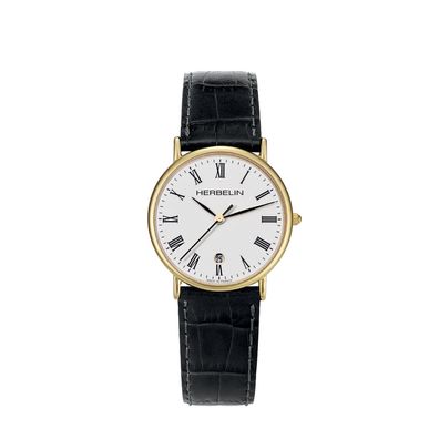 Michel Herbelin Damenarmbanduhr Leder Classic 12443/ P01