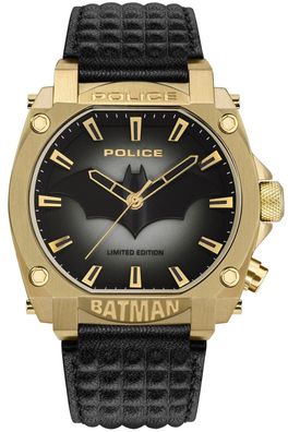 Police Armbanduhr Batman Limited Edition Schwarz/ Goldfarben PEWGD0022602