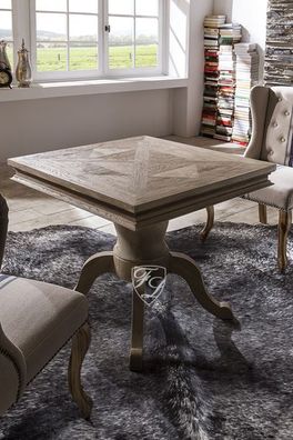 Beistelltisch Tisch Eiche Massiv Belgischer Landhausstil Provence Möbel Esstisch