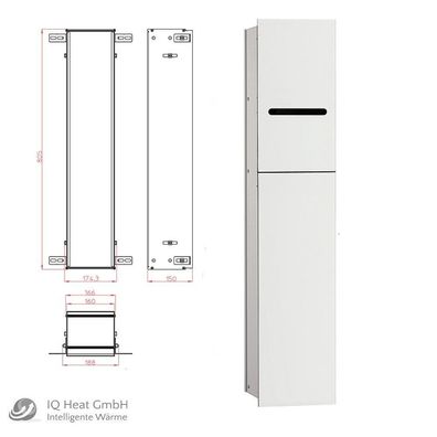 WC Modul emco asis 2.0 Unterputz Tür rechts Höhe 811mm optiwhite Wandcontainer