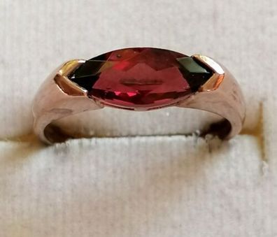 Antik Goldring Rotgold Ring 333 mit elegante Turmalin, Gr. 54, Art Deco, Top