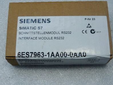 Siemens Simatic S7 6ES7963-1AA00-0AA0 Version 02 Schnittstellenmodul RS232