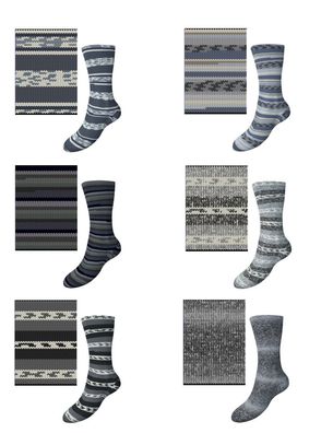 Comfort Sockenwolle 4 fach von H&W 09 23 Qualität aus Italien 100 g Farbwahl