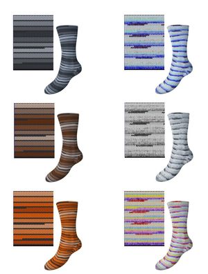 Comfort Sockenwolle 4 fach von H&W 08 23 Qualität aus Italien 100 g Farbwahl