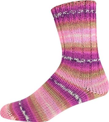 ONline Sockenwolle Sortierung 342 6-fach Merino - Color 150 g Farbe 2872