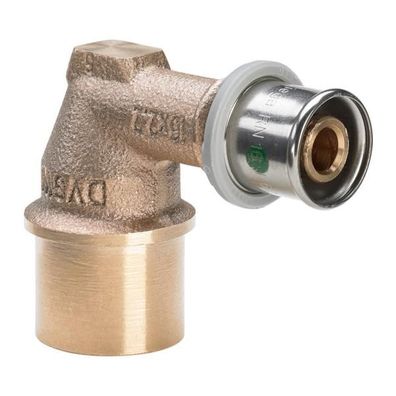 Viega Winkel mit SC Sanfix 2114.1 in 32mm x Rp1 Rotguss