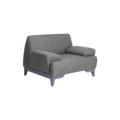 Grauer Designer Sessel Moderner Wohnzimmer 1-Sitzer Relax Polstersessel