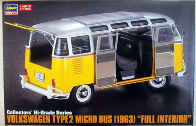 1963 Volkswagen VW Typ 2 T 1 Samba Bus Hi Grade Ser. 1:24 Hasegawa 51048