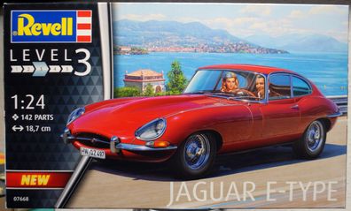 Revell 07668 1961 Jaguar E Type Coupe 1:24 neu 2020