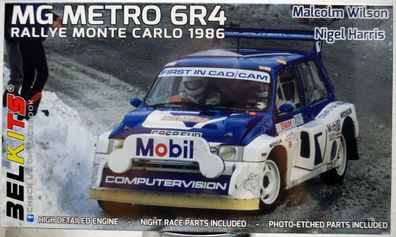 Belkits 015 1986 MG Metro 6R4 Rallye Monte Carlo Wilson / Harris 1:24 neu 2020