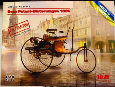 1886 Benz Patent Motorwagen einfache Version 1:24 ICM 24042 neu 2022