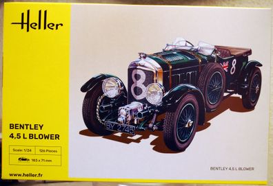 1930 Bentley 4,5 L Blower No. 8 Le Mans 1:24 Heller 80722